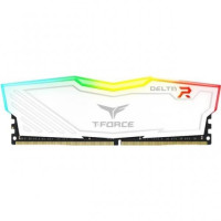 Team T-Force Delta 8GB 3200MHz DDR4 RGB White Desktop Gaming RAM